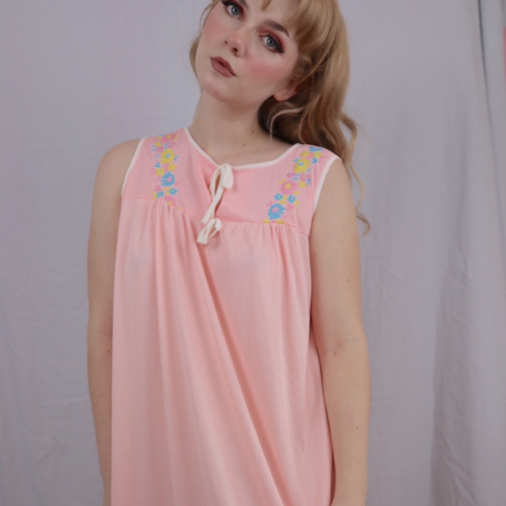 Vintage 60s Babydoll Smock Nightgown